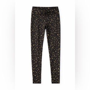 Crewcuts Black Star Print Full-Length Leggings